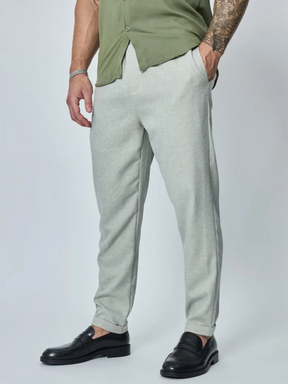Pantalon décontracté vert clair