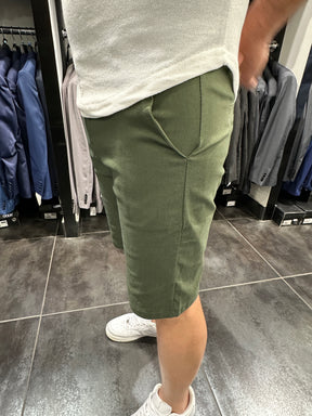 Short chino uni kaki