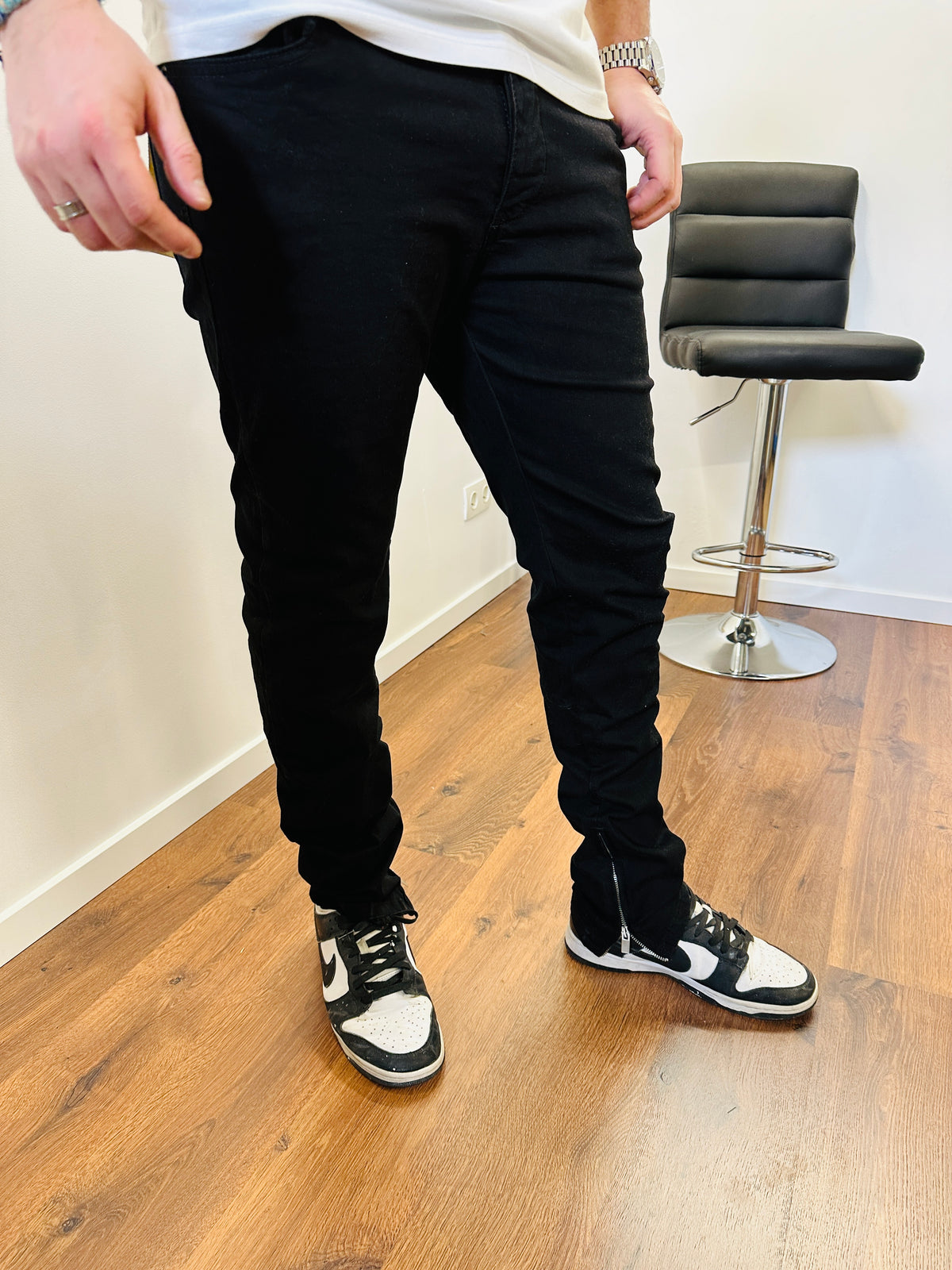 Jean IK zip Noir