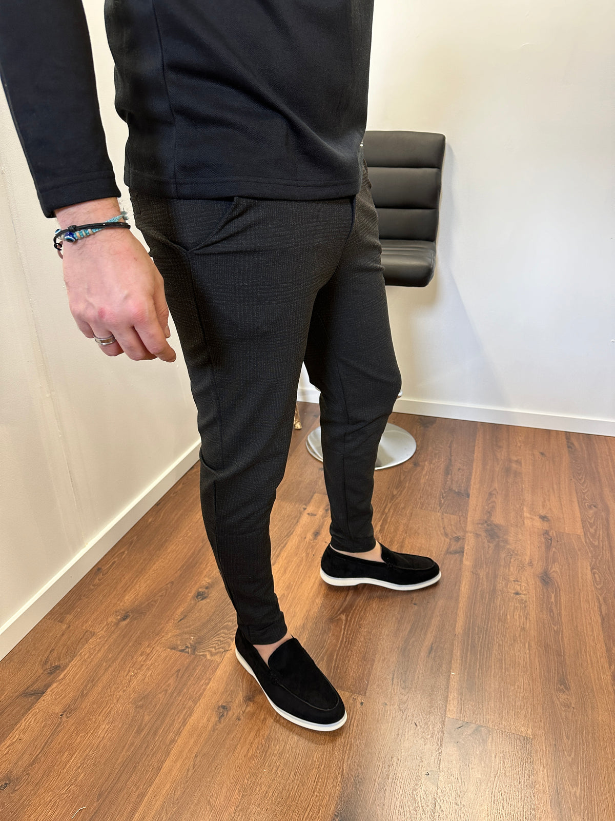 Pantalon Business Carreaux Grey