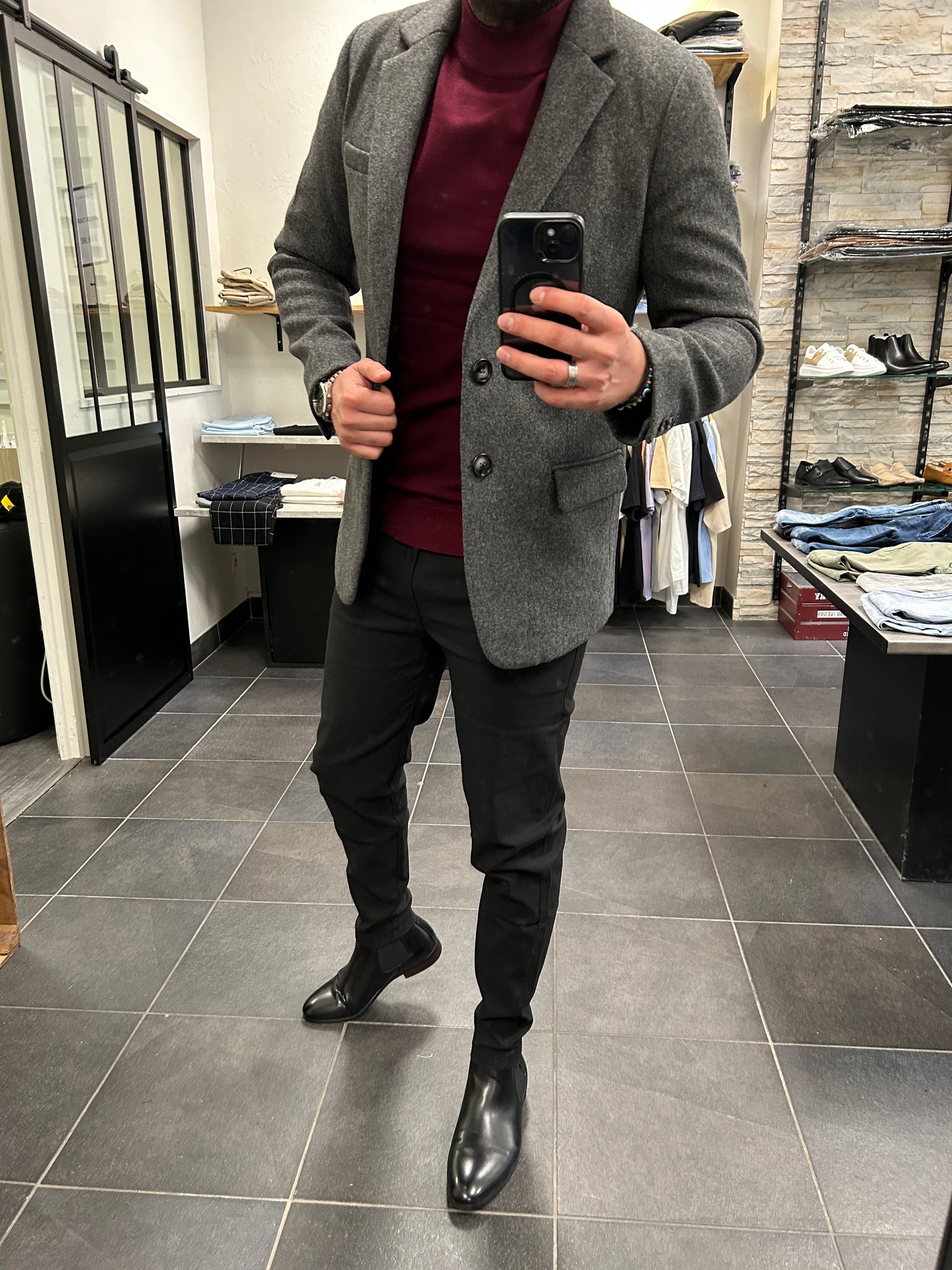 Veste Blazer Épais Dark Grey