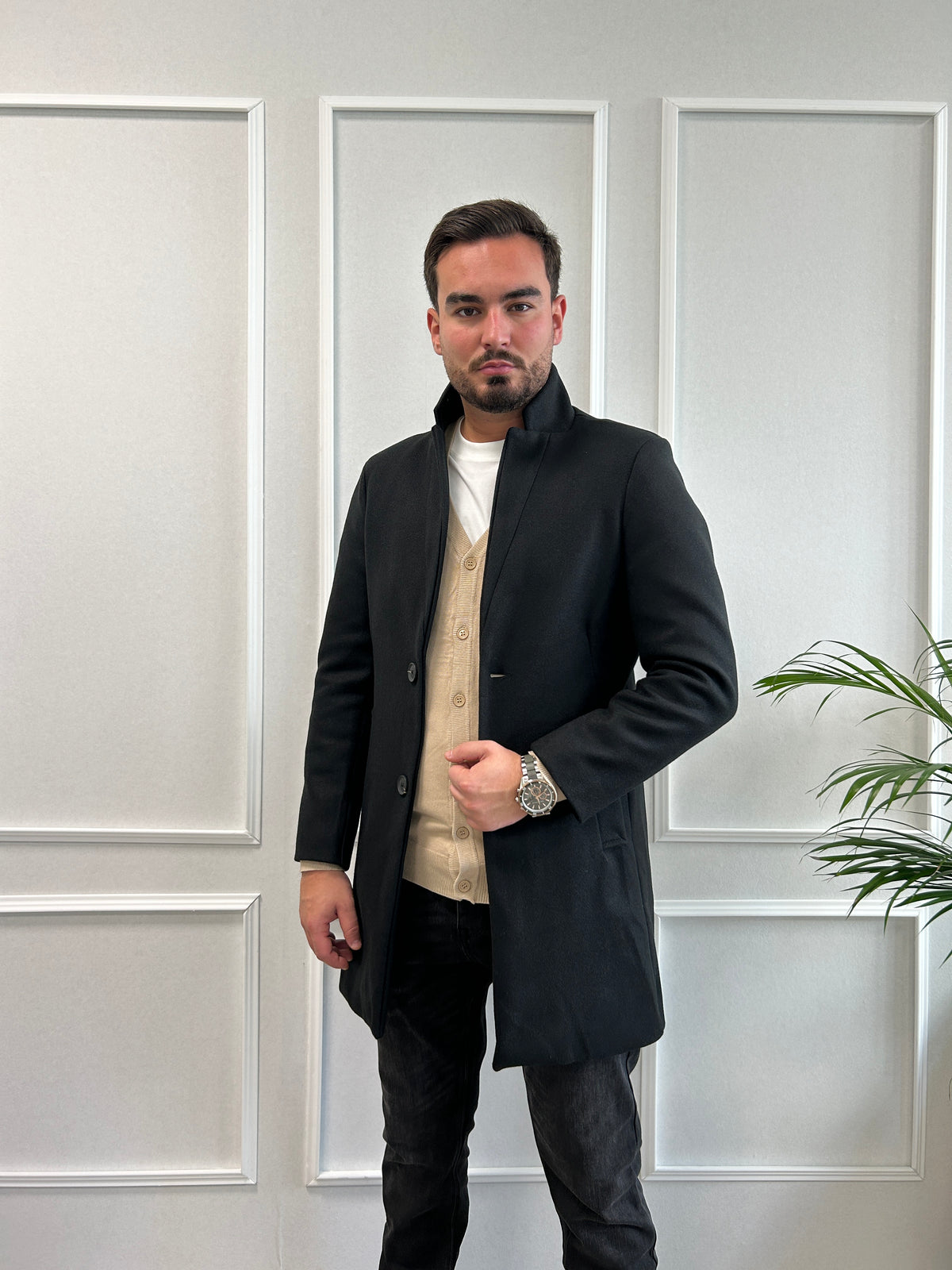 Manteau business noir