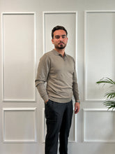 Pull- polo zip Kaki