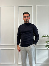 Pull Col Cheminé Marine